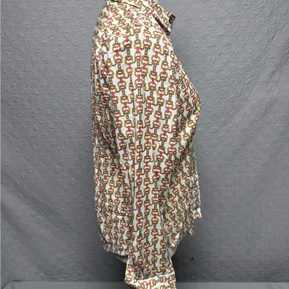 Talbots Chain Patterned Blouse - Picture 6 of 7